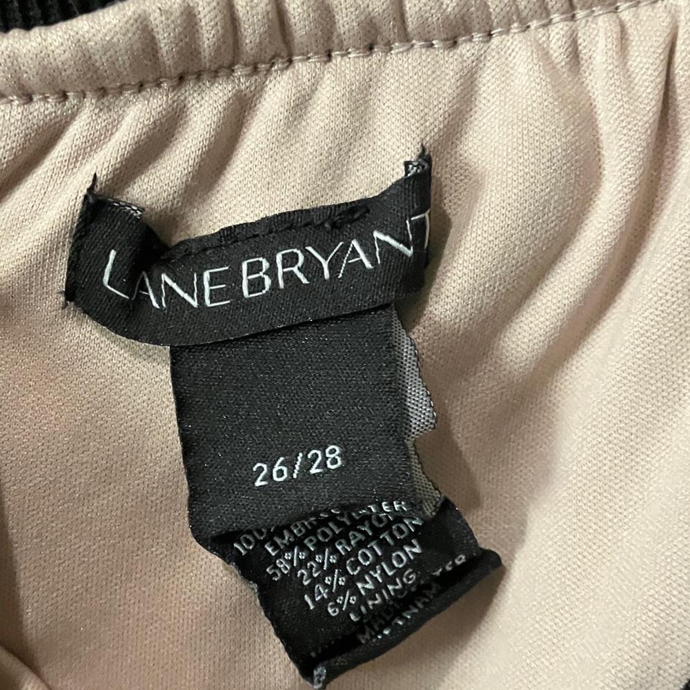 Lane Bryant Black Textured A-Line Skirt - Picture 2 of 2